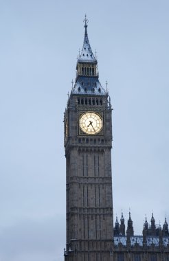 Big Ben in snow clipart