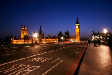 Westminster, Londra gece görünümü