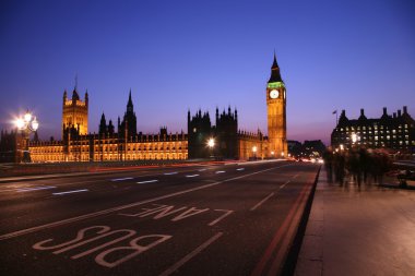 Westminster, Londra gece görünümü