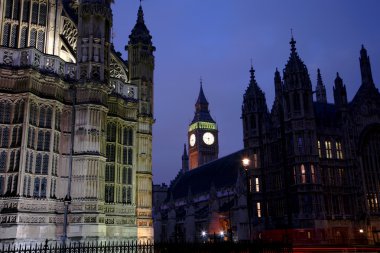 Big Ben at night clipart