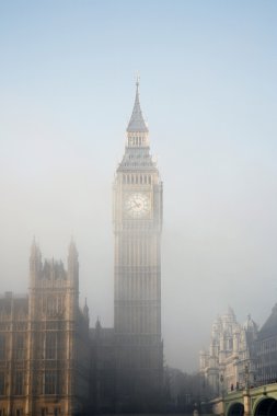 Big Ben in Fog clipart