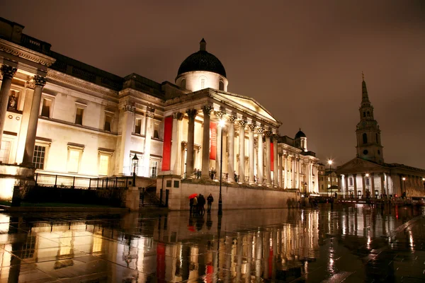 Národní galerie v noci — Stock fotografie