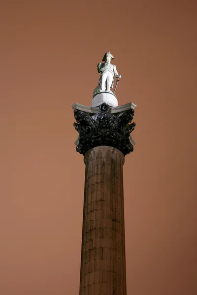 特拉法加广场的纳尔逊柱 — 图库照片