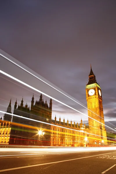 Palazzo di Westminster di notte — Foto Stock