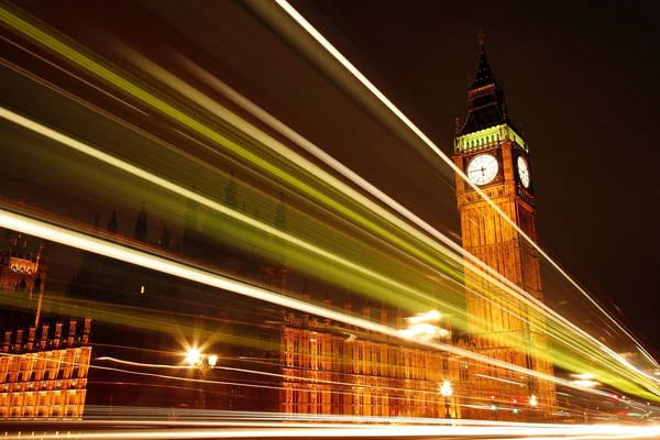 Palazzo di Westminster di notte — Foto Stock