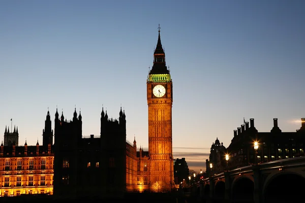 Big Ben e Palácio de Westminster — Fotografia de Stock