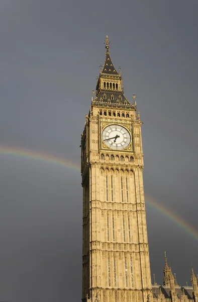 Big Ben con arco iris — Foto de Stock