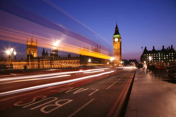 Westminster, Londra gece görünümü — Stok fotoğraf