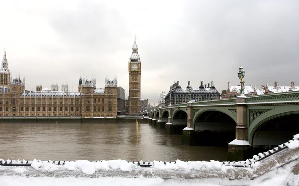 Westminster kar kaplı — Stok fotoğraf