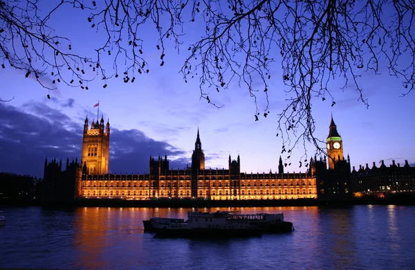 Westminster in de schemering — Stockfoto