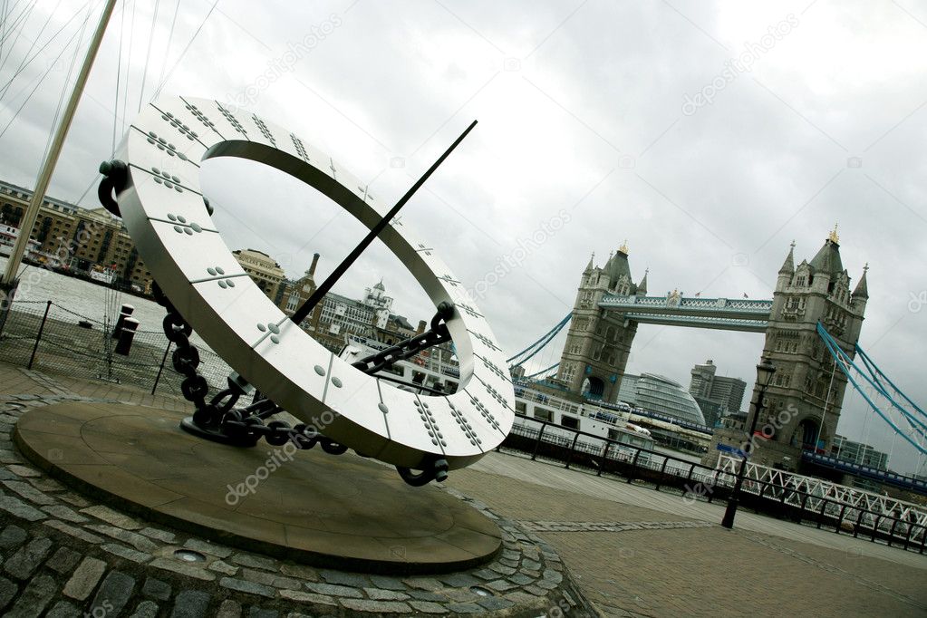 Tower Bridge and Sun Clock
