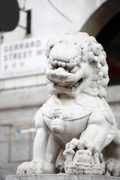 중국어 사자 동상 — 스톡 사진