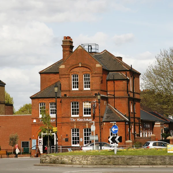 Vista exterior de un pub inglés — Foto de Stock