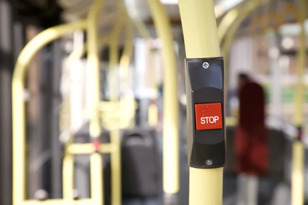 Bus stop-knop — Stockfoto