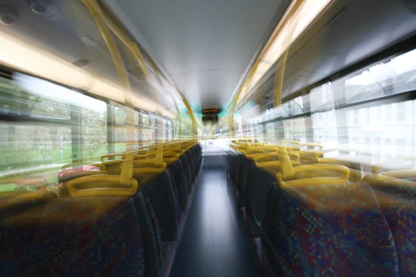 ロンドン市内バスの内部 — ストック写真