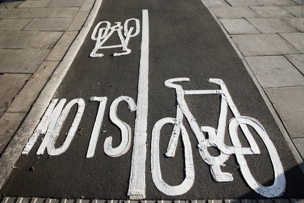 Cykel lane — Stockfoto