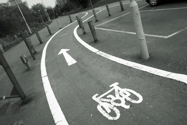 자전거 차선 — 스톡 사진