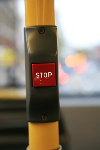 バス停止ボタン — ストック写真