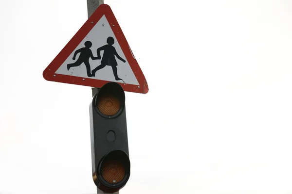 Road sign, slow — Stock Photo, Image