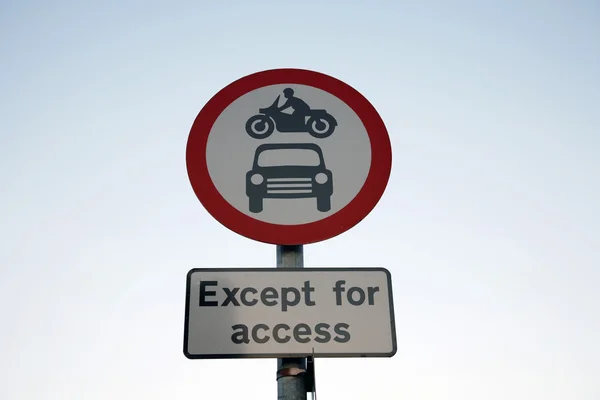 Road sign warning — Stock Photo, Image