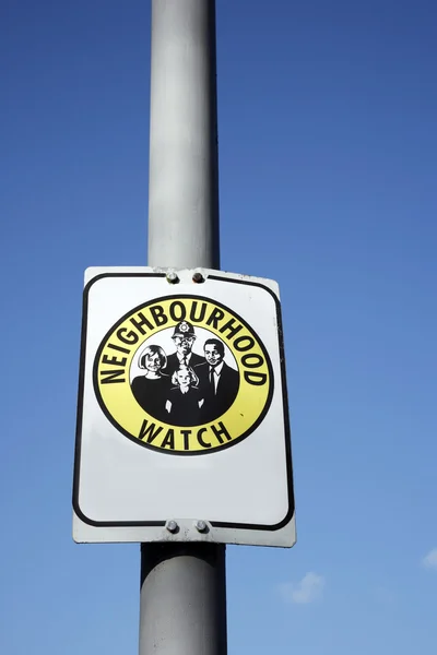 近所の時計区域標識 — ストック写真
