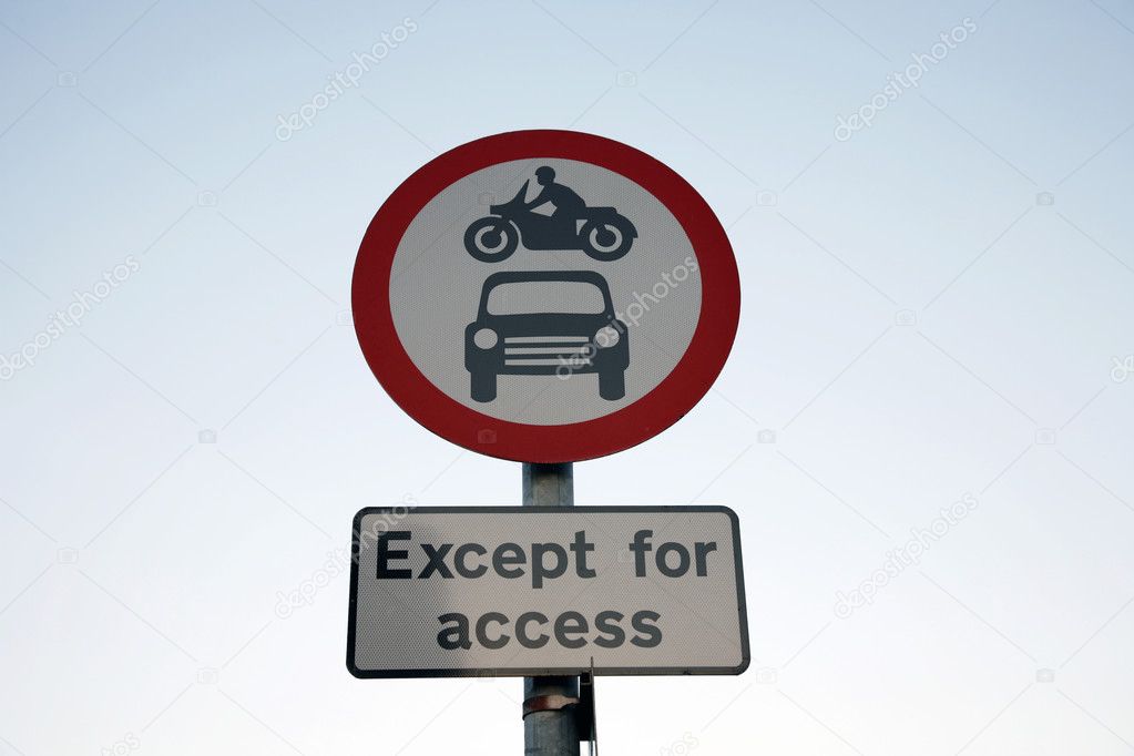 Road sign warning