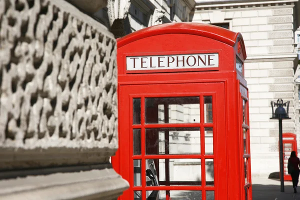 Cabina telefonica rossa di Londra — Foto Stock