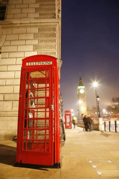 Cabina telefónica de Londres y Big Ben —  Fotos de Stock
