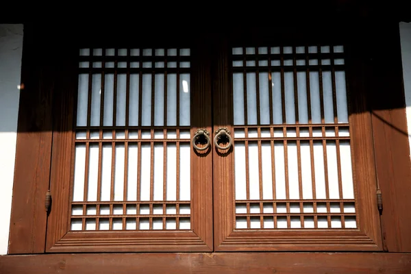 Porta tradizionale coreana — Foto Stock