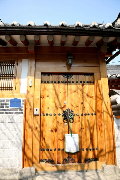 Puerta tradicional coreana — Foto de Stock