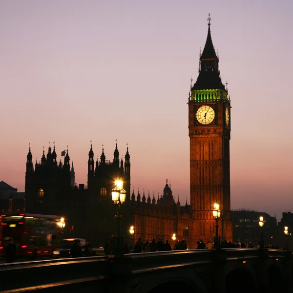 Westminster, Londýn noční zobrazení — Stock fotografie