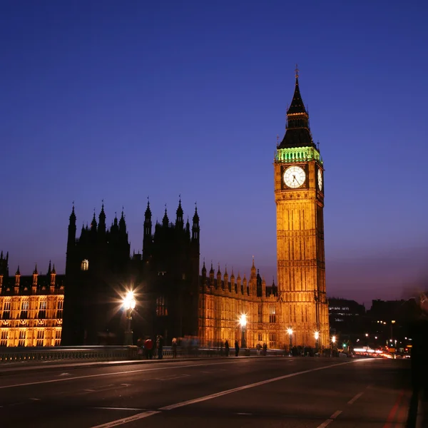 Westminster, Vista notturna di Londra — Foto Stock