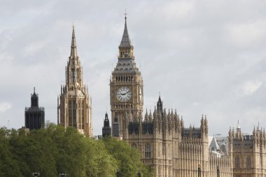 Londra skyline, westminster Sarayı, big ben ve Merkez Kule