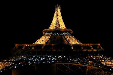 Eiffel Tower at Night clipart