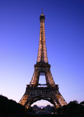 Eiffel Tower at Night clipart