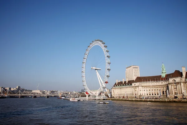 Лондонский глаз, колесо тысячелетия — стоковое фото