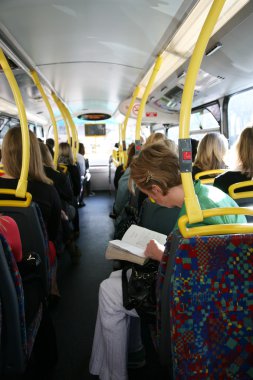 London Bus Commuter clipart