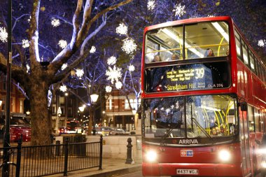 Christmas Lights in London clipart