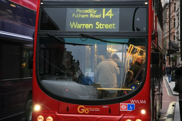 Londen dobule decker bus — Stockfoto