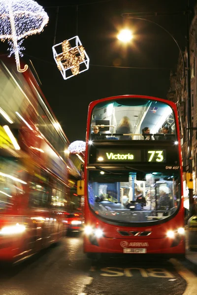 ロンドンのクリスマスの装飾 — ストック写真