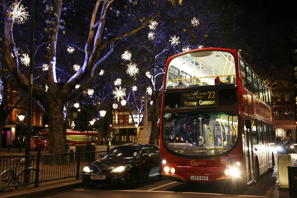 在伦敦的圣诞灯 — 图库照片