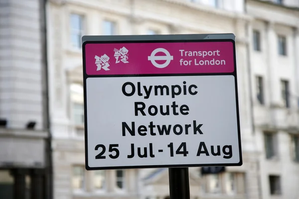 Olympisch route netwerk teken — Stockfoto