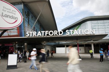 Stratford Station in London clipart