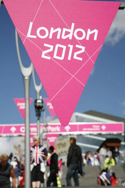 Eintritt in den Olympiapark von London 2012 — Stockfoto