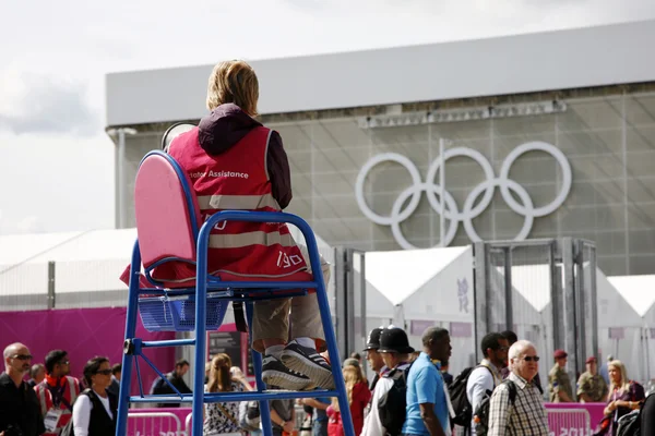 Londen 2012 Olympische vrijwilligers — Stockfoto