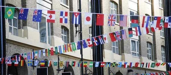 stock image International flags, in London 2012 Olympics Games