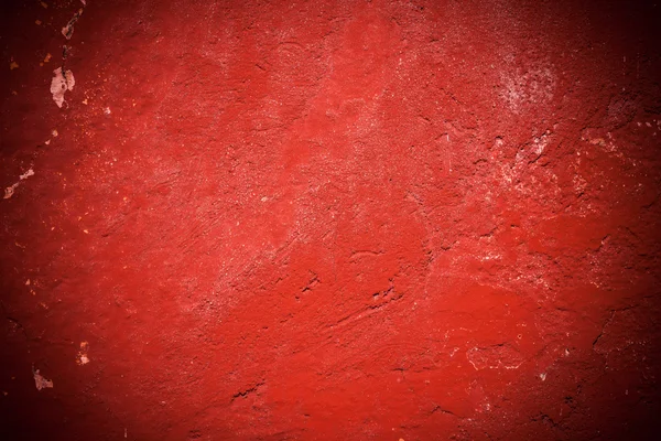 クールなヴィンテージ レッド石膏コンクリートの壁の壁紙 — ストック写真