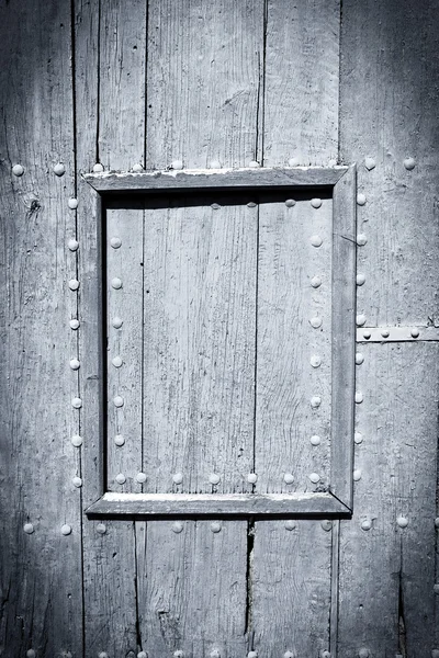 Black and white painted wood door — Stock Photo, Image