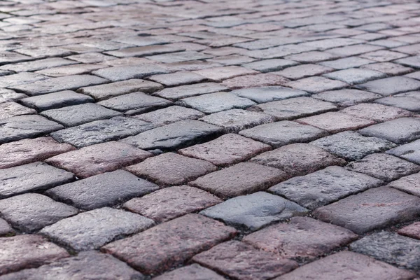 Vecchia strada asfaltata in pietra — Foto Stock