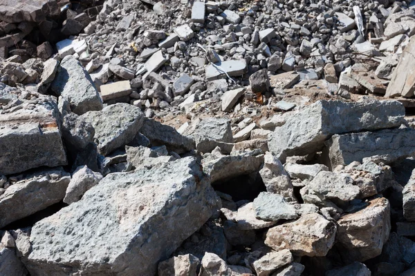 Building concrete debris remains — Stock Photo, Image